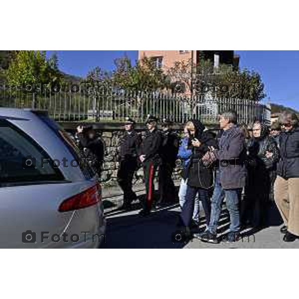 Tiziano Manzoni/LaPresse 24-10- 2025 Italia Cronaca Bergamo Strozza Bg Valle Imagna funerale della giovane Pamela Genini morta per femminicidio