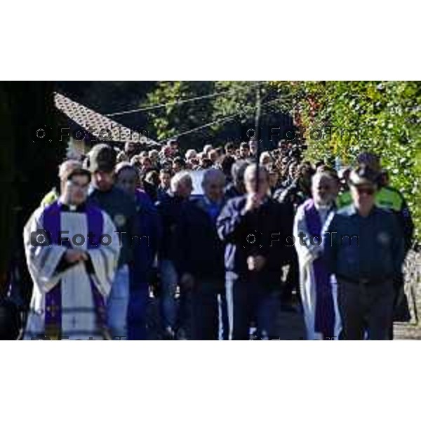 Tiziano Manzoni/LaPresse 24-10- 2025 Italia Cronaca Bergamo Strozza Bg Valle Imagna funerale della giovane Pamela Genini morta per femminicidio