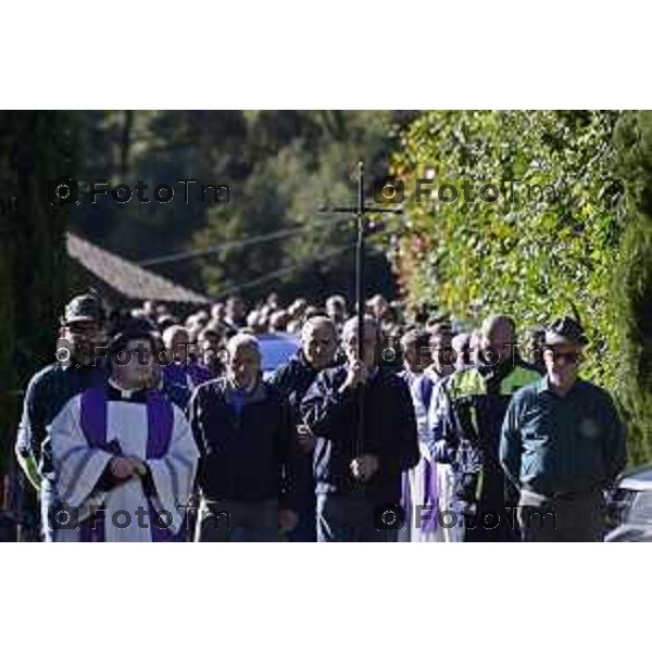 Tiziano Manzoni/LaPresse 24-10- 2025 Italia Cronaca Bergamo Strozza Bg Valle Imagna funerale della giovane Pamela Genini morta per femminicidio