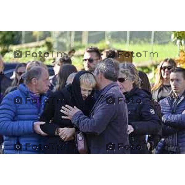 Tiziano Manzoni/LaPresse 24-10- 2025 Italia Cronaca Bergamo Strozza Bg Valle Imagna funerale della giovane Pamela Genini morta per femminicidio