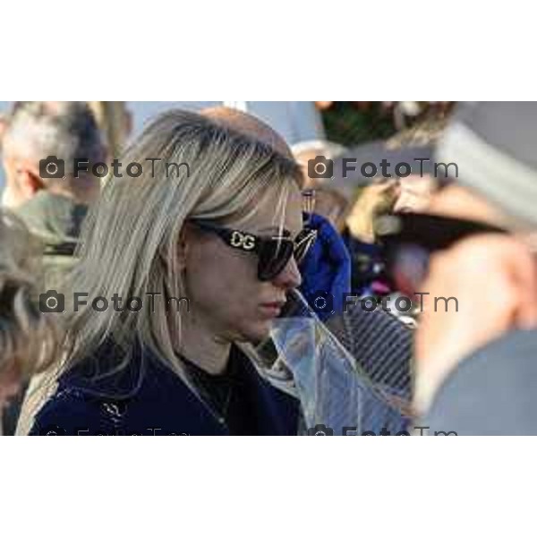 Tiziano Manzoni/LaPresse 24-10- 2025 Italia Cronaca Bergamo Strozza Bg Valle Imagna funerale della giovane Pamela Genini morta per femminicidio