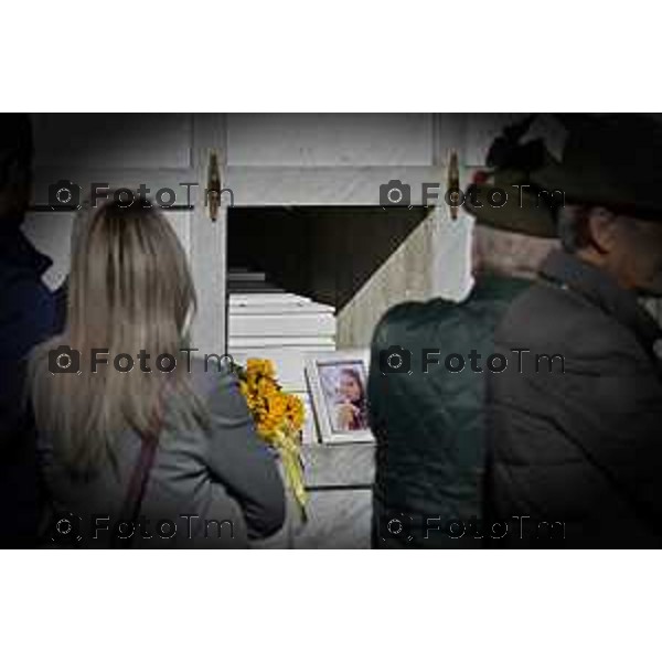 Tiziano Manzoni/LaPresse 24-10- 2025 Italia Cronaca Bergamo Strozza Bg Valle Imagna funerale della giovane Pamela Genini morta per femminicidio