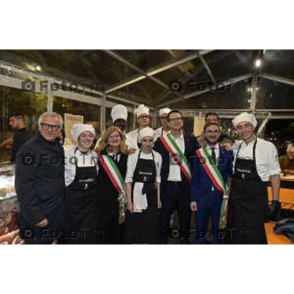 Tiziano Manzoni/LaPresse 25-10- 2025 Italia Cronaca Bergamo Bergamo INAUGURAZIONE CHEESE PARK SUL SENTIERONE