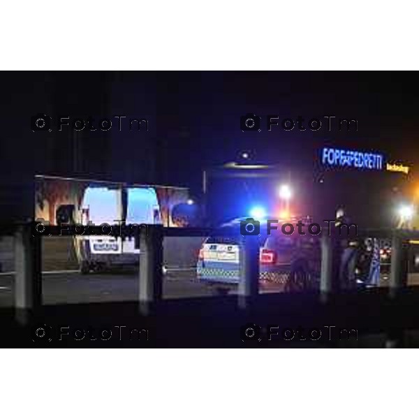 Tiziano Manzoni/LaPresse 2 5--10- 2024 Bergamo, Italia Cronacaincidente mortale a4