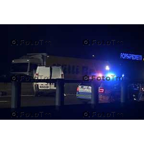 Tiziano Manzoni/LaPresse 2 5--10- 2024 Bergamo, Italia Cronacaincidente mortale a4