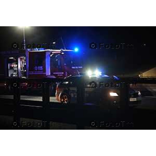 Tiziano Manzoni/LaPresse 2 5--10- 2024 Bergamo, Italia Cronacaincidente mortale a4