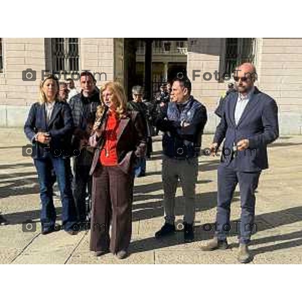 Tiziano Manzoni/LaPresse 25-10- 2025 Italia Cronaca Bergamo Comitato Noi Bergamo Insieme. ergamo Riunione dei comitati e gruppi promotori in vista della “Manifestazione Pacifica e Apartitica” contro degrado urbano e la sicurezza della città di Bergamo.