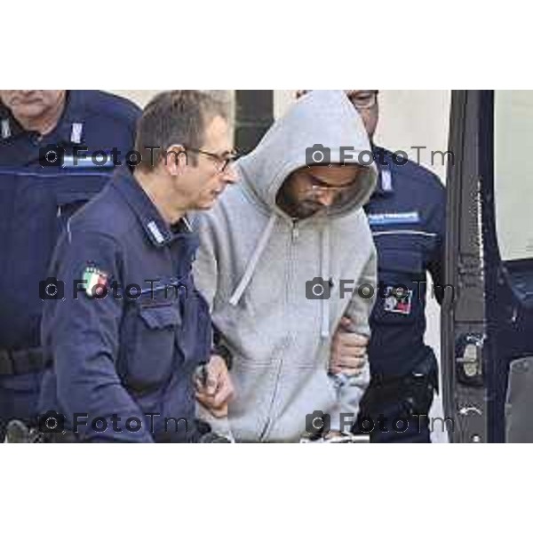 Tiziano Manzoni/LaPresse 28-10- 2025 Italia Cronaca Bergamo Bergamo Udienza Omicidio Centelleghe, Jashandeep Badhan.