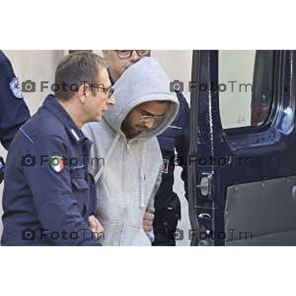 Tiziano Manzoni/LaPresse 28-10- 2025 Italia Cronaca Bergamo Bergamo Udienza Omicidio Centelleghe, Jashandeep Badhan.