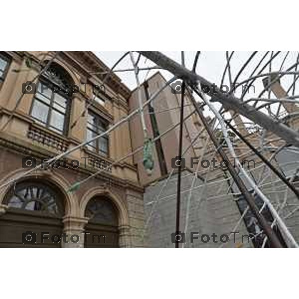 Tiziano Manzoni/LaPresse 29-10- 2025 Italia Cronaca Bergamo La più grande scultura del mondo in ricordo delle vittime di mafia