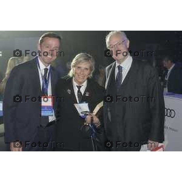 Tiziano Manzoni/LaPresse 3-11- 2025 Italia Cronaca Assemblea Confindustria Bergamo Arena ChorusLife 2025 chissà domani. Orizzonti e sfide per l\'impresa Futura Percassi Francesco e Berta