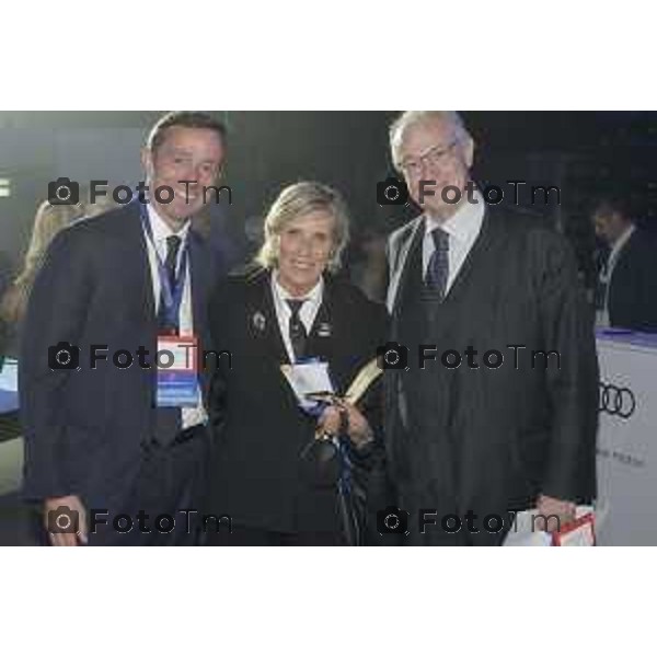 Tiziano Manzoni/LaPresse 3-11- 2025 Italia Cronaca Assemblea Confindustria Bergamo Arena ChorusLife 2025 chissà domani. Orizzonti e sfide per l\'impresa Futura Percassi Francesco e Berta