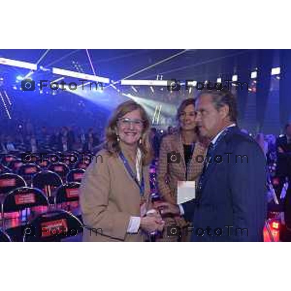 Tiziano Manzoni/LaPresse 3-11- 2025 Italia Cronaca Assemblea Confindustria Bergamo Arena ChorusLife 2025 chissà domani. Orizzonti e sfide per l\'impresa Futura Zanetti