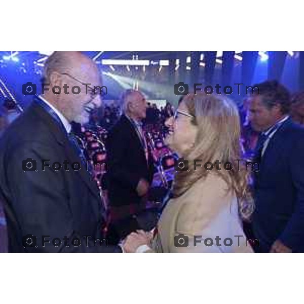 Tiziano Manzoni/LaPresse 3-11- 2025 Italia Cronaca Assemblea Confindustria Bergamo Arena ChorusLife 2025 chissà domani. Orizzonti e sfide per l\'impresa Futura Rocca Tenari Carnevali Elena