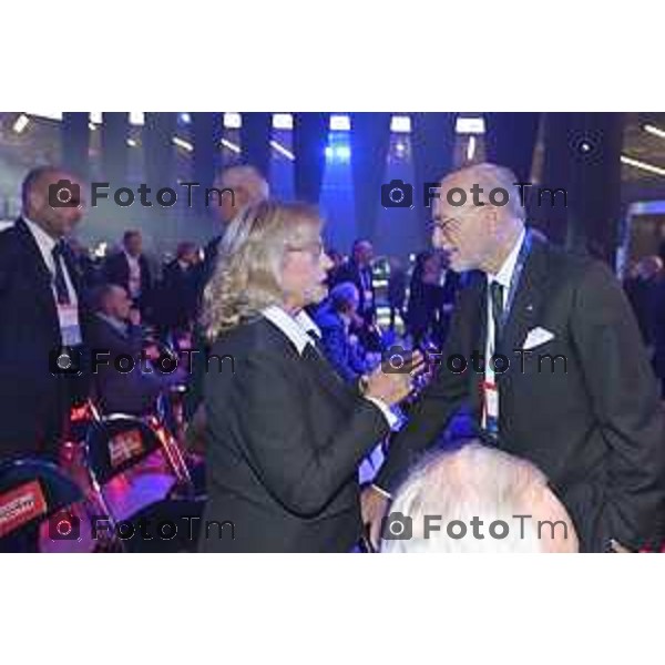 Tiziano Manzoni/LaPresse 3-11- 2025 Italia Cronaca Assemblea Confindustria Bergamo Arena ChorusLife 2025 chissà domani. Orizzonti e sfide per l\'impresa Futura Rocca e Guadalupi