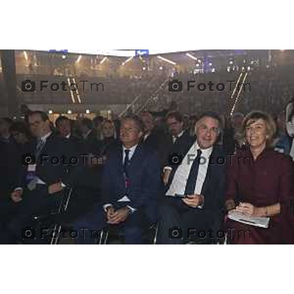 Tiziano Manzoni/LaPresse 3-11- 2025 Italia Cronaca Assemblea Confindustria Bergamo Arena ChorusLife 2025 chissà domani. Orizzonti e sfide per l\'impresa Futura Giovanna Ricuperati, Presidente Confindustria Bergamo