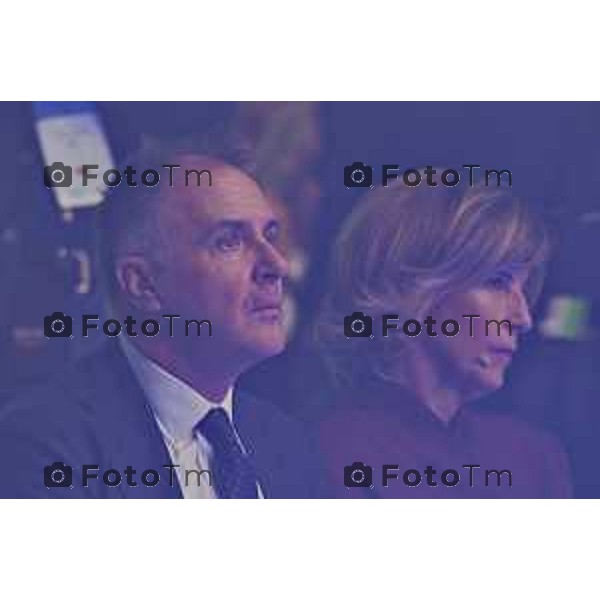 Tiziano Manzoni/LaPresse 3-11- 2025 Italia Cronaca Assemblea Confindustria Bergamo Arena ChorusLife 2025 chissà domani. Orizzonti e sfide per l\'impresa Futura Emanuele Orsini, Presidente Confindustria