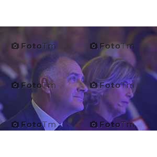Tiziano Manzoni/LaPresse 3-11- 2025 Italia Cronaca Assemblea Confindustria Bergamo Arena ChorusLife 2025 chissà domani. Orizzonti e sfide per l\'impresa Futura Emanuele Orsini, Presidente Confindustria