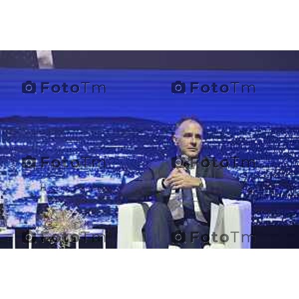 Tiziano Manzoni/LaPresse 3-11- 2025 Italia Cronaca Assemblea Confindustria Bergamo Arena ChorusLife 2025 chissà domani. Orizzonti e sfide per l\'impresa Futura Emanuele Orsini, Presidente Confindustria