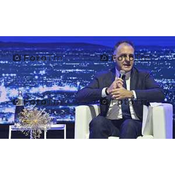 Tiziano Manzoni/LaPresse 3-11- 2025 Italia Cronaca Assemblea Confindustria Bergamo Arena ChorusLife 2025 chissà domani. Orizzonti e sfide per l\'impresa Futura Emanuele Orsini, Presidente Confindustria