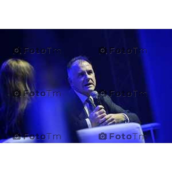 Tiziano Manzoni/LaPresse 3-11- 2025 Italia Cronaca Assemblea Confindustria Bergamo Arena ChorusLife 2025 chissà domani. Orizzonti e sfide per l\'impresa Futura Emanuele Orsini, Presidente Confindustria