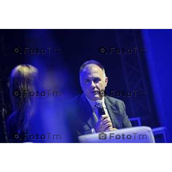 Tiziano Manzoni/LaPresse 3-11- 2025 Italia Cronaca Assemblea Confindustria Bergamo Arena ChorusLife 2025 chissà domani. Orizzonti e sfide per l\'impresa Futura Emanuele Orsini, Presidente Confindustria