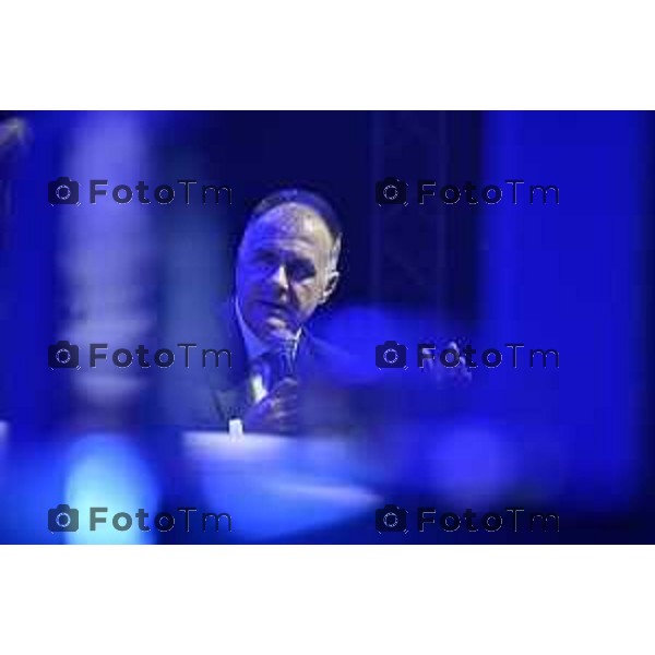 Tiziano Manzoni/LaPresse 3-11- 2025 Italia Cronaca Assemblea Confindustria Bergamo Arena ChorusLife 2025 chissà domani. Orizzonti e sfide per l\'impresa Futura Emanuele Orsini, Presidente Confindustria