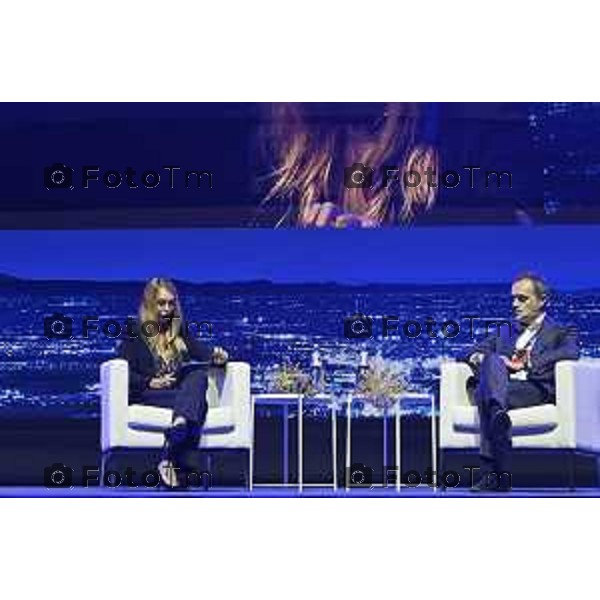 Tiziano Manzoni/LaPresse 3-11- 2025 Italia Cronaca Assemblea Confindustria Bergamo Arena ChorusLife 2025 chissà domani. Orizzonti e sfide per l\'impresa Futura Vincenzo Esposito, Amministratore Delegato Microsoft Italia