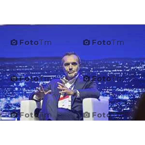 Tiziano Manzoni/LaPresse 3-11- 2025 Italia Cronaca Assemblea Confindustria Bergamo Arena ChorusLife 2025 chissà domani. Orizzonti e sfide per l\'impresa Futura Vincenzo Esposito, Amministratore Delegato Microsoft Italia