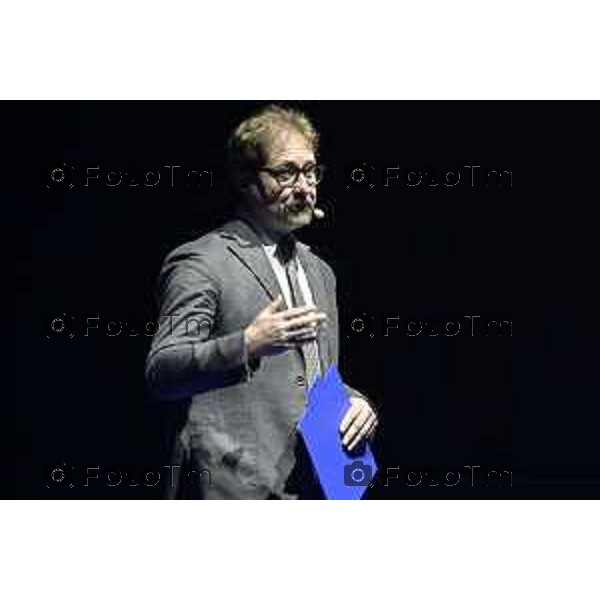 Tiziano Manzoni/LaPresse 3-11- 2025 Italia Cronaca Assemblea Confindustria Bergamo Arena ChorusLife 2025 chissà domani. Orizzonti e sfide per l\'impresa Futura Telmo Pievani