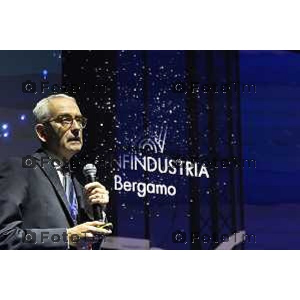 Tiziano Manzoni/LaPresse 3-11- 2025 Italia Cronaca Assemblea Confindustria Bergamo Arena ChorusLife 2025 chissà domani. Orizzonti e sfide per l\'impresa Futura Fubini Federico