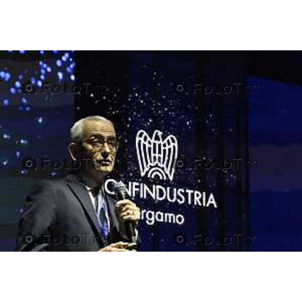 Tiziano Manzoni/LaPresse 3-11- 2025 Italia Cronaca Assemblea Confindustria Bergamo Arena ChorusLife 2025 chissà domani. Orizzonti e sfide per l\'impresa Futura Fubini Federico