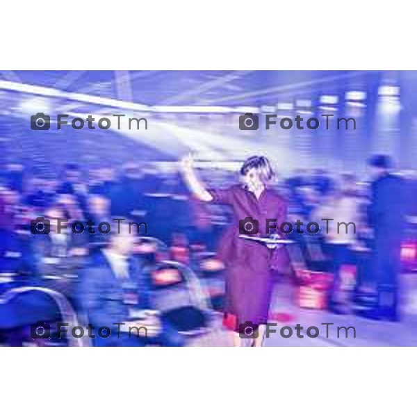 Tiziano Manzoni/LaPresse 3-11- 2025 Italia Cronaca Assemblea Confindustria Bergamo Arena ChorusLife 2025 chissà domani. Orizzonti e sfide per l\'impresa Futura Giovanna Ricuperati, Presidente Confindustria Bergamo