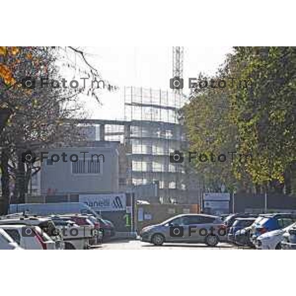 Tiziano Manzoni/LaPresse 8-11- 2025 Italia Cronaca Bergamo Cantiere Nuova Gamec ex palazzetto sport