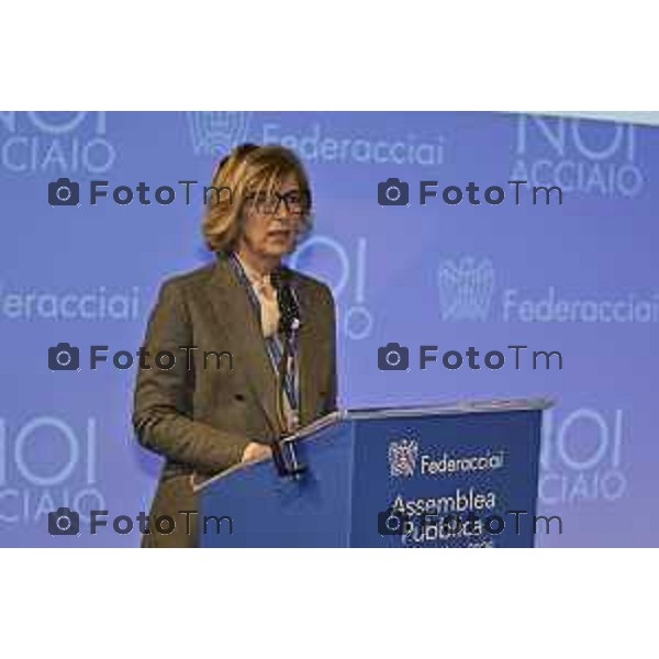 Tiziano Manzoni/LaPresse 8-11- 2025 Italia Cronaca Bergamo Antonio Gozzi, Presidente di Federacciai, aprendo i lavori dell’Assemblea Pubblica 2025 dell’Associazione, che si è svolta oggi a Bergamo alla presenza del Vicepresidente Esecutivo Commissione Europea, per la Coesione e le Riforme, Raffaele Fitto, il Vicepresidente Esecutivo Commissione Europea, per la Prosperità e la Strategia Industriale, Stéphane Séjourné, e il Presidente di Confindustria, Emanuele Orsini.