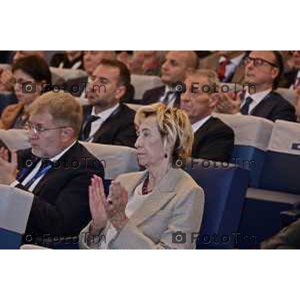 Tiziano Manzoni/LaPresse 8-11- 2025 Italia Cronaca Bergamo Antonio Gozzi, Presidente di Federacciai, aprendo i lavoridell’Assemblea Pubblica 2025 dell’Associazione federacciai Moratti