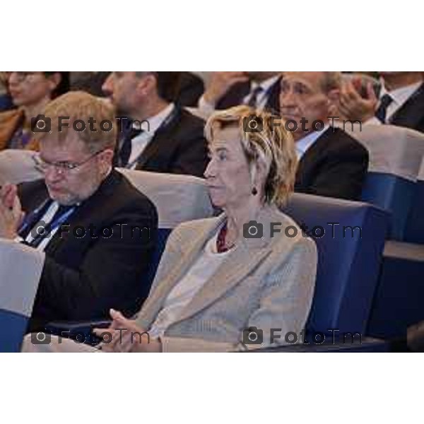 Tiziano Manzoni/LaPresse 8-11- 2025 Italia Cronaca Bergamo Antonio Gozzi, Presidente di Federacciai, aprendo i lavoridell’Assemblea Pubblica 2025 dell’Associazione federacciai Moratti