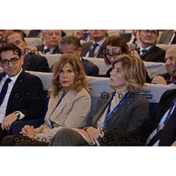 Tiziano Manzoni/LaPresse 8-11- 2025 Italia Cronaca BergamoElena Marcegaglia e Giovanna Ricuperati