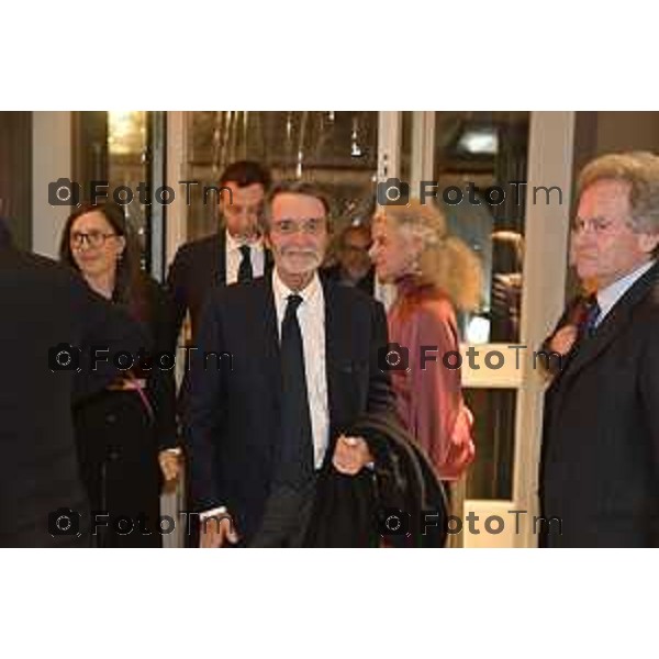 Tiziano Manzoni/LaPresse 11-11- 2025 Italia Cronaca Bergamo Il presidente Regione Attilio Fontana visita l\'accademia Carrara