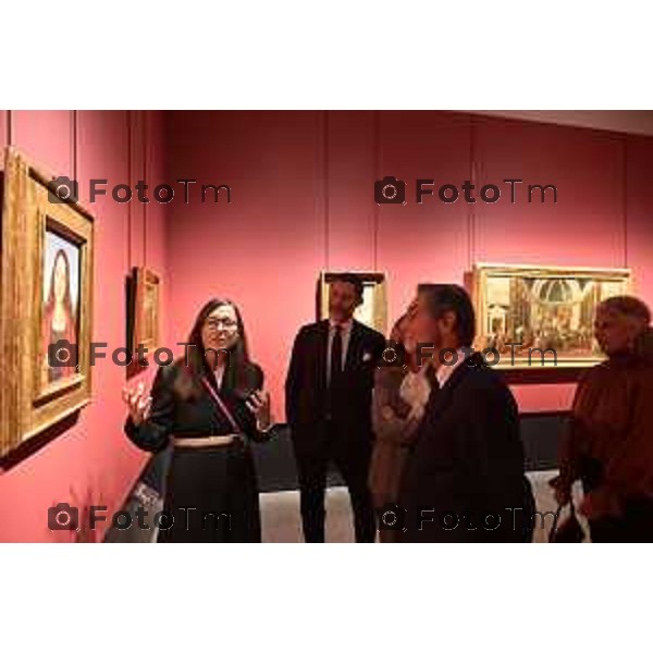 Tiziano Manzoni/LaPresse 11-11- 2025 Italia Cronaca Bergamo Il presidente Regione Attilio Fontana visita l\'accademia Carrara