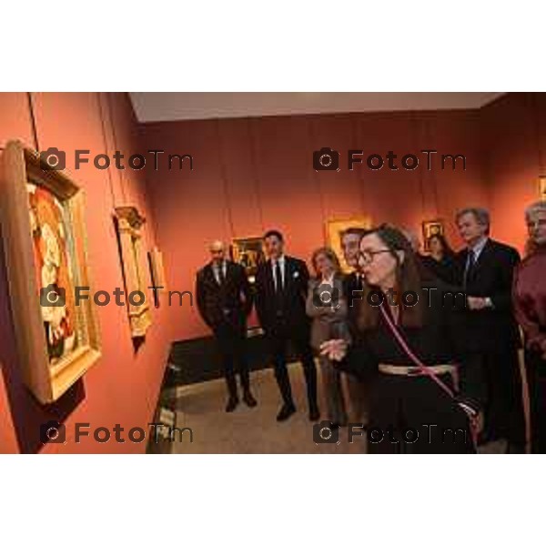 Tiziano Manzoni/LaPresse 11-11- 2025 Italia Cronaca Bergamo Il presidente Regione Attilio Fontana visita l\'accademia Carrara