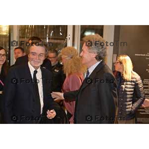 Tiziano Manzoni/LaPresse 11-11- 2025 Italia Cronaca Bergamo Il presidente Regione Attilio Fontana visita l\'accademia Carrara