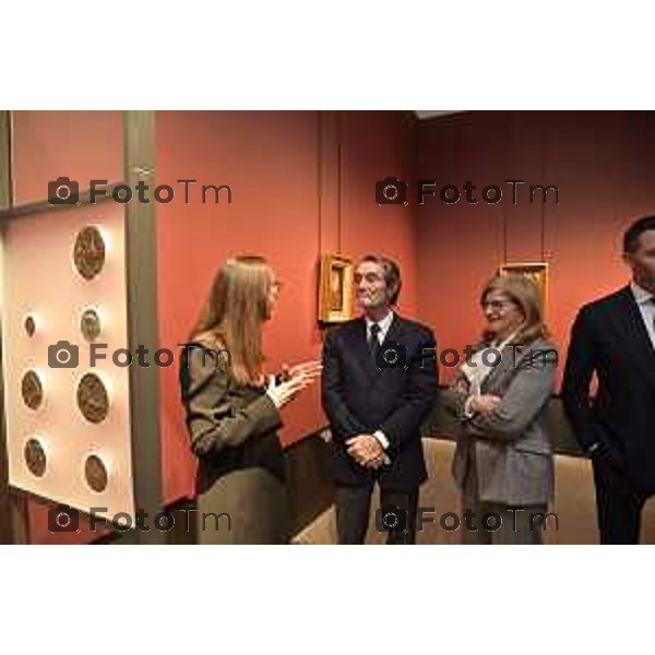 Tiziano Manzoni/LaPresse 11-11- 2025 Italia Cronaca Bergamo Il presidente Regione Attilio Fontana visita l\'accademia Carrara