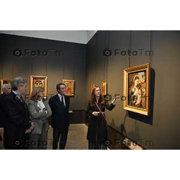 Tiziano Manzoni/LaPresse 11-11- 2025 Italia Cronaca Bergamo Il presidente Regione Attilio Fontana visita l\'accademia Carrara