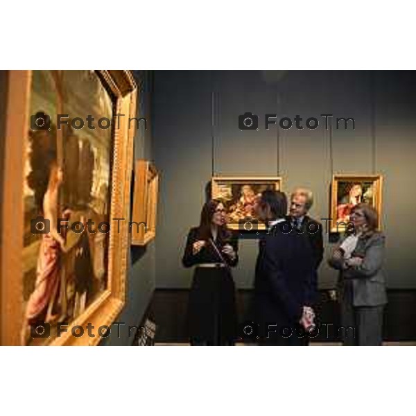 Tiziano Manzoni/LaPresse 11-11- 2025 Italia Cronaca Bergamo Il presidente Regione Attilio Fontana visita l\'accademia Carrara