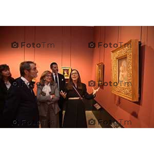 Tiziano Manzoni/LaPresse 11-11- 2025 Italia Cronaca Bergamo Il presidente Regione Attilio Fontana visita l\'accademia Carrara