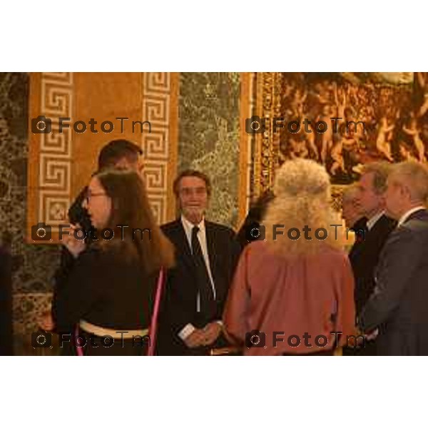 Tiziano Manzoni/LaPresse 11-11- 2025 Italia Cronaca Bergamo Il presidente Regione Attilio Fontana visita l\'accademia Carrara