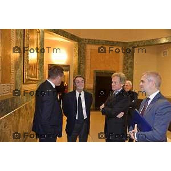 Tiziano Manzoni/LaPresse 11-11- 2025 Italia Cronaca Bergamo Il presidente Regione Attilio Fontana visita l\'accademia Carrara