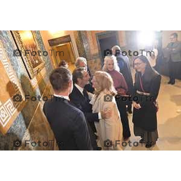 Tiziano Manzoni/LaPresse 11-11- 2025 Italia Cronaca Bergamo Il presidente Regione Attilio Fontana visita l\'accademia Carrara