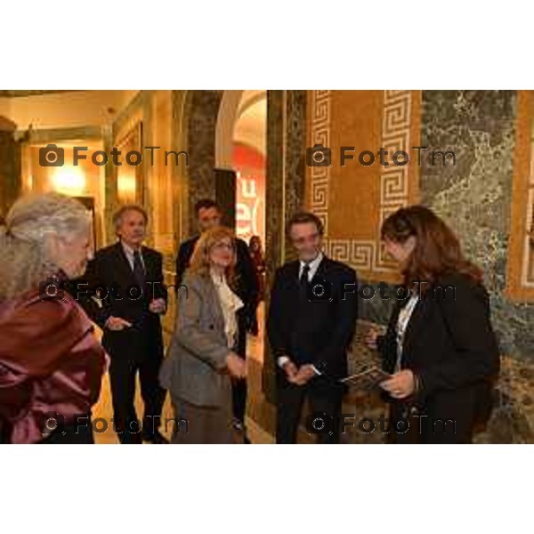 Tiziano Manzoni/LaPresse 11-11- 2025 Italia Cronaca Bergamo Il presidente Regione Attilio Fontana visita l\'accademia Carrara